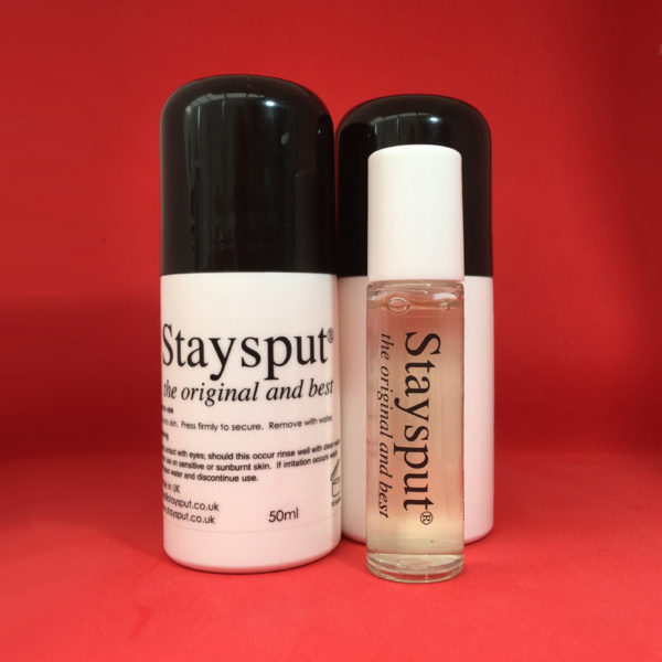 Staysput Roll-On Body Adhesive 10ml and 50ml Bottles